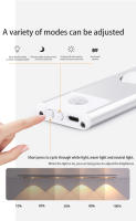 Luz Nocturna Sensor De Movimiento Ultra Delgada Inalámbrica LED Para Armario De Cocina Dormitorio Iluminación Interior 20/30/40/50CM - details 4