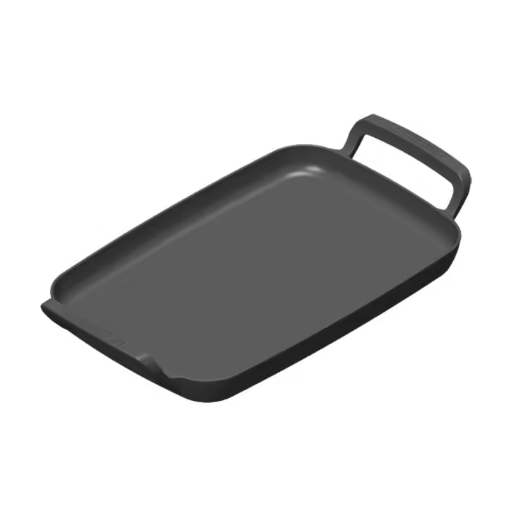 Parrilla lisa rectangular hierro fundido BBQ Outdoor Le Creuset - 1