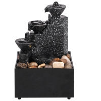 Decoración De Cascada De Mesa Fuente De Escritorio Ornamentos De Feng Shui Agua Fluyendo Paisaje Decorativo Para Oficina Sala De Estar Dormitorio - details 8