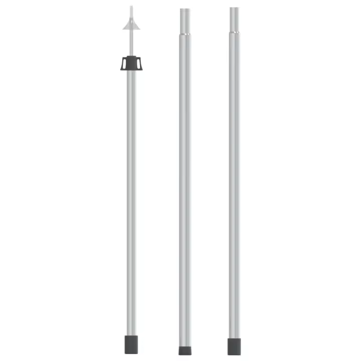 vidaXL Poste Telescópico de Toldo Acero Galvanizado 102-260 cm Mástil Toldo Cantidad 1 unidad, 2 unidades - 1