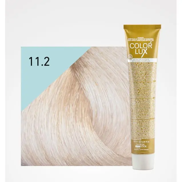 Tinte en Crema Color Lux 100ml: 11.2 Super Rubio Platino Perla - Design Look - 1