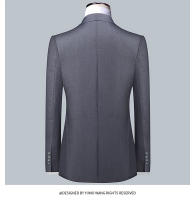 Traje De Dos Piezas Para Hombre Corte Ajustado 2024 Alta Calidad Traje Formal Profesional De Negocios Con Chaqueta Y Pantalones Botón Doble - details 9