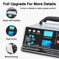 Cargador De Batería De Coche 400W 24V 12V Cargador Automotriz De Mano Para Batería De Coche Trickle Charger - details 6