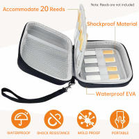 Estuche Portátil Para Cañas Muspor Para Clarinete Y Saxofón Capacidad De Almacenamiento Para 20Pcs Impermeable Y Con Holder De Transporte - details 1
