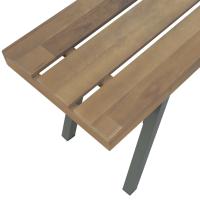vidaXL Banco de jardín de madera maciza de acacia 120 cm - details 3
