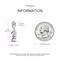 Encantos De Cocodrilo Plateado En Plata Con Dibujo Colorido Encantos Colgantes Para Pulseras Y Collares Joyería DIY - details 22