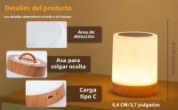 Lámpara De Noche Inteligente RGB 16 Colores Recargable Por USB Para Mesa De Noche Decoración De Dormitorio Regalo Luz De Mesa De Comedor Toque Sensible - details 4