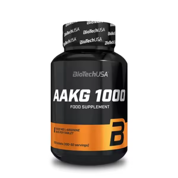 Biotech USA - AAKG 1000 mg - 100 tabls - Apoyo al óxido nítrico y la circulación - 100 tabletas de AAKG - Mejora la vasodilatación y el rendimiento físico. - 1