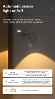 1pc Luz De Pared Inteligente LED Recargable Sin Cable Ni Perforación Ni Instalación Para Hogar Luz De Fondo Mural Para Murales Control Remoto Dimmable Para Cocina Comedor Dormitorio Estudio Baño - details 4