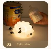Luz Nocturna LED Lindo Oso Panda Cordero Silicona Toque Recargable Por USB Para Decoración De Dormitorio Regalo De Cumpleaños Para Niños - details 5