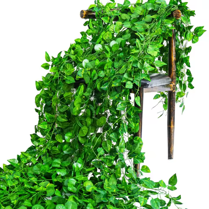 12pcs Vinatera Artificial De Pared Colgante Plantas Falsas Ivy Decoración De Hojas Para Hogar Jardín Bodas Y Fiestas - 1