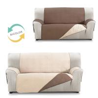Protector Reversible Bicolor para Sofá y Sillón   Ideal para Mascotas  Funda Acolchada y Lavable - details 2