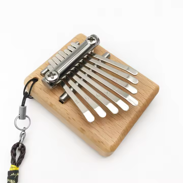 Kalimba De 8 Teclas Piano De Dedos Acústico Instrumento Musical Madera De Abedul Acero Carbono Piano De Dedos C Clave - 1