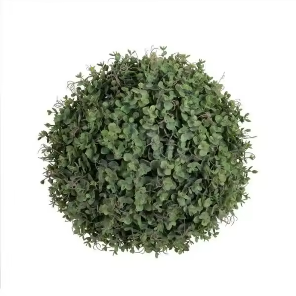 Planta artificial mediana  redonda 23 diam. boj silvestre jardín exterior - 1