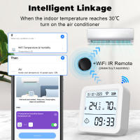 Sensor De Temperatura Y Humedad Inteligente WIFI Tuya Con Luz Trasera Soporte Alexa Google Assistant Para Vida Smart Life - details 10