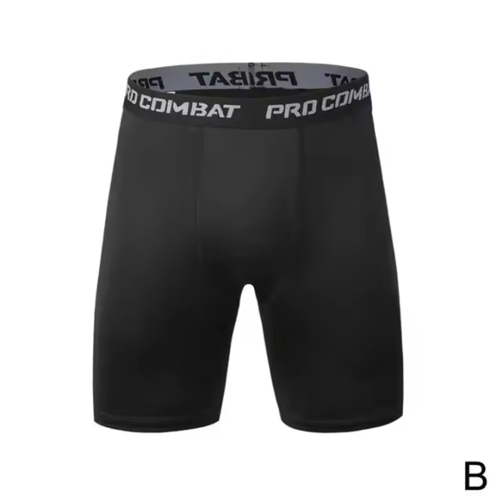 Tirantes De Deporte Para Hombre Compresión Elástica Rápidos Secado Tallas Grandes Pantalones De Entrenamiento De Fitness Corrida - 1