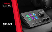 Mars Gaming MSD-TWO, Control Deck Compacto, 6 Teclas LCD Personalizables + 3 Botones, 3 Ruedas Multifuncionales, Control Deck Slim Ergonómico, Software de Control y Plug-ins, Windows y MacOS, Controladora Stream Multimedia en Negro o Blanco - details 0