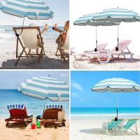 Sombrilla con pinza para silla de playa, Φ 60cm Sombrilla para silla de playa Reclinable, 60 cm, con pinza ajustable, parasol para silla 【colores surtidos】（Silla no incluida） - details 6