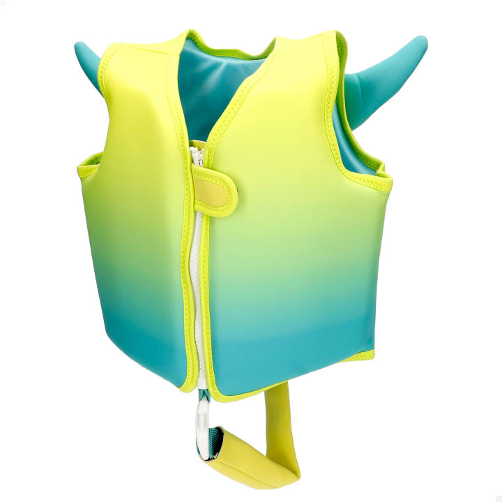 Aqua Sport - Chaleco neopreno niños 1-3 años, ayuda a la flotación con diseño de monstruo, neopreno suave y cómodo, cierre con cremallera y correa ajustable