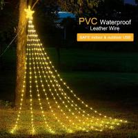 1PC 198 LED Luz De Estrella Cascada Con 8 Modos Cargado Por USB Y Control Remoto Luz De Camping Para Interior Y Exterior Decoración De Navidad - details 7