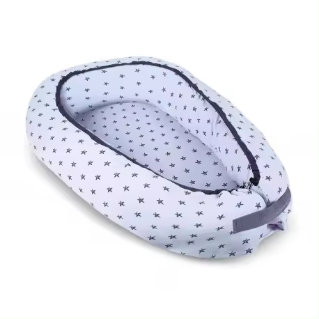 Almohada nido modo estrella Interbaby gris oscuro - 1
