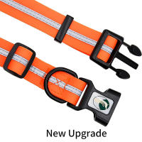 Collar De Perro PVC Impermeable Y Anti-Olor Durable Ajustable De Poliéster Suave Con Rayas Reflectantes S/M/L Para Todas Las Estaciones - details 6