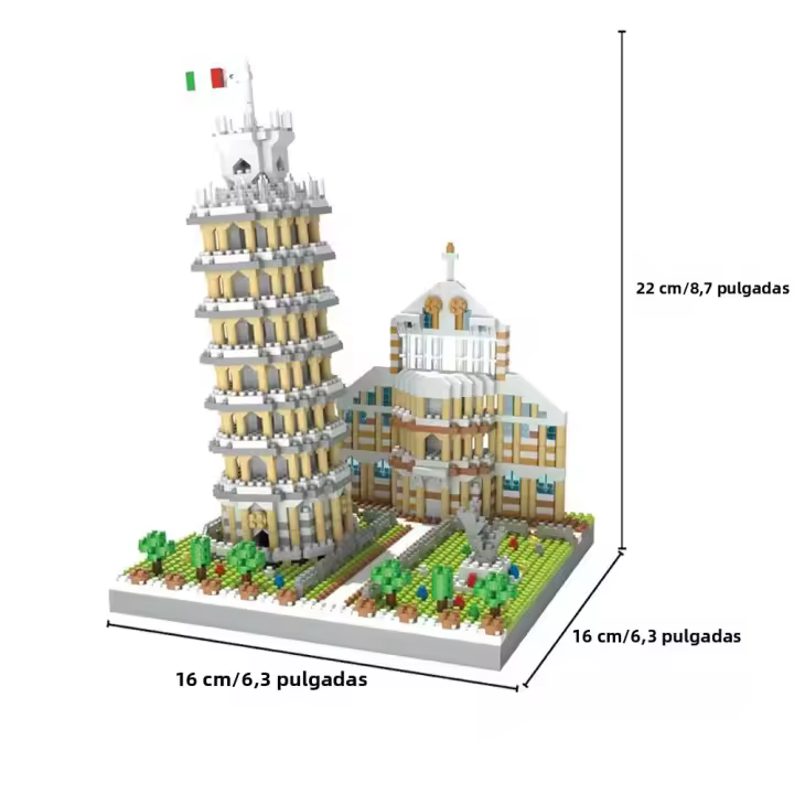 Knew Built Capitol Micro Mini Bloque De Construcción Con USB LED Replicación Arquitectónica Destacada Juguete Educativo Decorativo Novedades - 1