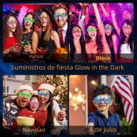 Gafas LED Brillantes En La Oscuridad Lote De 10-50 Piezas 6 Colores Glow Para Fiesta Colores Neón Para Niños Y Adultos Suministros De Fiesta - details 4