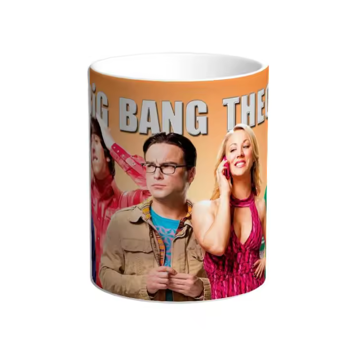 Taza Big Bang Theory. Sheldon Cooper. Penny. Leonard. Howard. Amy - 1