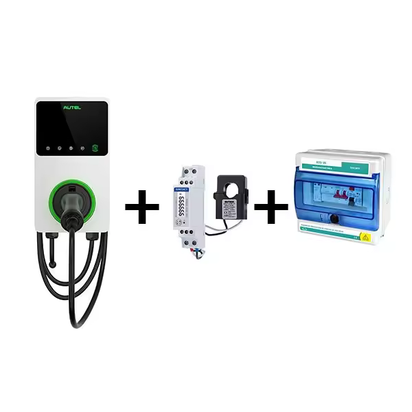 KIT AUTEL MaxiCharger 7,4 kW + Medidor monofásico + Protecciones 40 A - 1