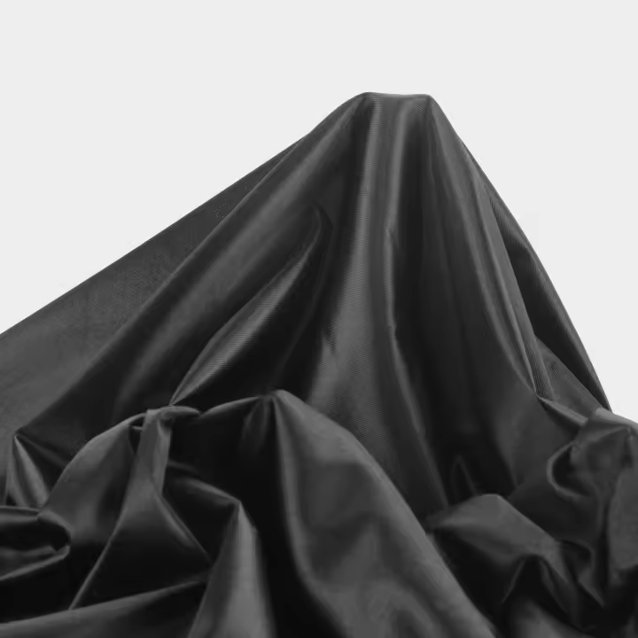 Almacenes Casa Angel TELA SATÍN DE CARNAVAL RASETE DE COLOR NEGRO POR METROS, ANCHO 150cm - 1