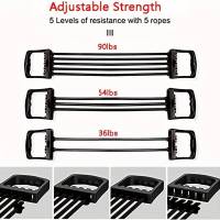 Set De Ejercicio Corporal Completo Con Expansor De Pecho Y 5 Cuerdas De Resistencia Removibles Para Pilates Y Entrenamiento Muscular - details 4