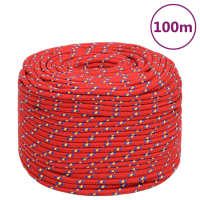 vidaXL Cuerda de barco polipropileno 10 mm 100 m cuerda enrollada Color Azul,  Blanco y azul,  Blanco y mas - details 4