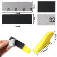 Kit De Lijadora Micro 80Pcs 3.5” X 1” Herramienta De Lijado Manual Para Madera Y Metal Con Papel De Lijar De 80 a 800 Grados Para Manualidades DIY - details 1