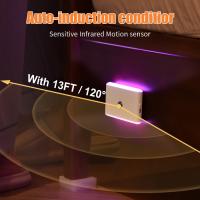 Lámpara Nocturna LED Con Sensor De Movimiento RGB Recargable Multicolor Para Decoración De Habitaciones Luz Sin Cable Para Armario Escaleras - details 1