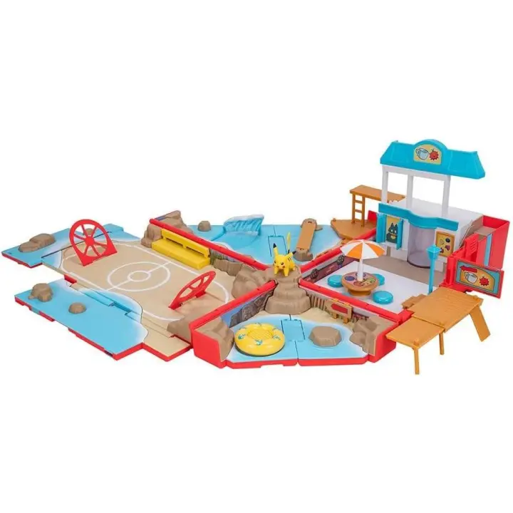 Bizak Pokémon Playset Mochila Transformable Region De Alola, Convertible para Jugar con Figuras de acción, con 10 Funciones de Juego, Juguete combinable, (63223424) - 1