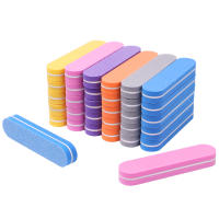 50Pcs Archos De Uñas Mini Colores Mixtos Con Esponja Y 100/180 Grit Doble Cara Bloque De Pulido De Gel Archos De Manicura Para Arte De Uñas - details 10