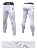 Pantalones De Entrenamiento De Veludo Para Hombre Con Bolsillo Térmicos Estrechos Para Correr En Otoño E Invierno - details 9