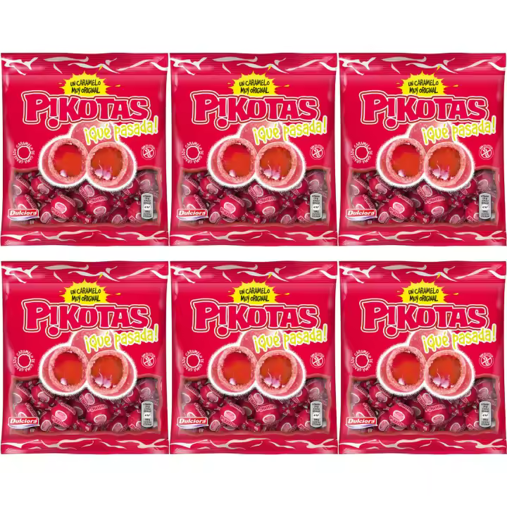 PACK DE 6 PIKOTAS CEREZA BOLSA 100G - 1