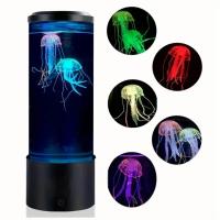 Lámpara De Medusa De Jalea Lava Con 7 Colores Luz Nocturna Del Océano Para Decoración De Escritorio Dormitorio Regalo LED De Modo De Control Por Interruptor - details 6
