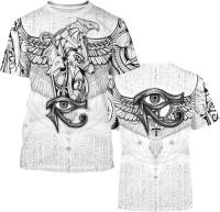 Camiseta Unisex De Estampado 3D BJU Ancient Egypt Estilo Casual Manga Corta Transpirable Para Viajes Y Uso Diario - details 18