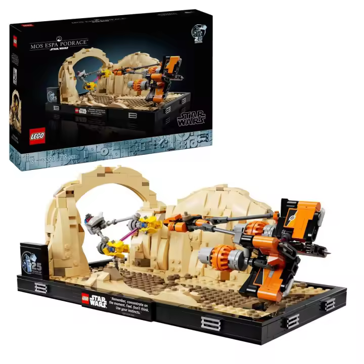 LEGO 75380 Star Wars: La Amenaza Fantasma Diorama: Carrera de Vainas de Mos Espa Set - 1