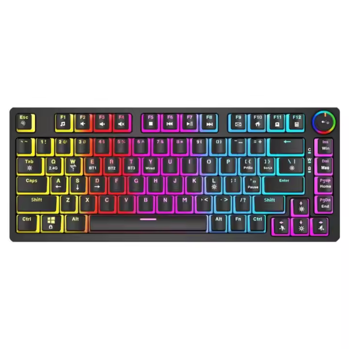 SAVIO PHENIX Teclado mecánico inalámbrico, Gateron Red Pro, Pudding - 1