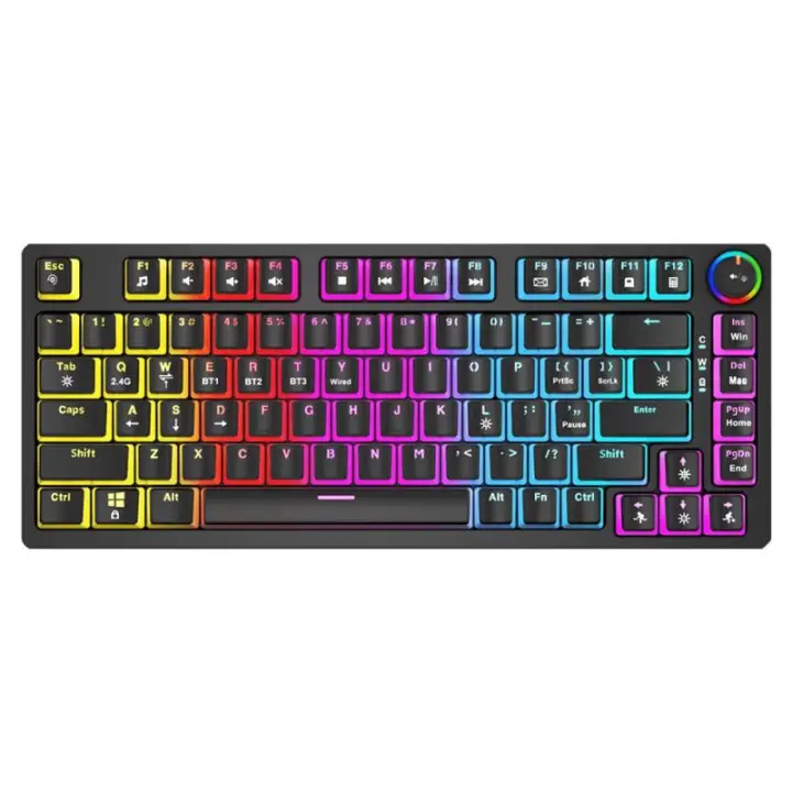 SAVIO PHENIX Teclado mecánico inalámbrico, Gateron Red Pro, Pudding - 1