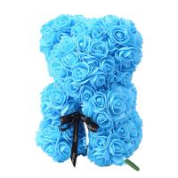 Rosa Artificial 25cm Oso Para Regalo De Aniversario Navidad San Valentín Cumpleaños Boda Fiesta Decoración De Hogar - details 12