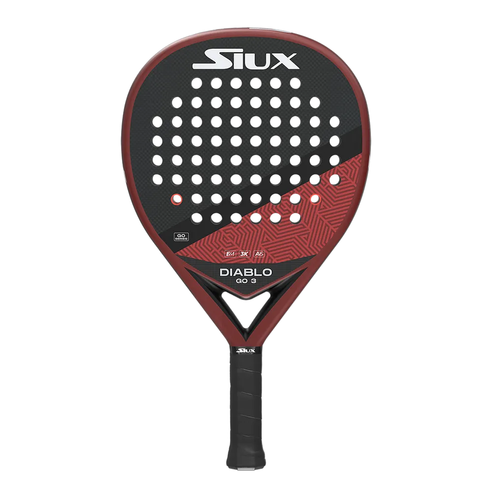 Siux - Pala de Pádel Diablo Go 3 nivel intermedio forma híbrida - polivalente, fiable y cómoda