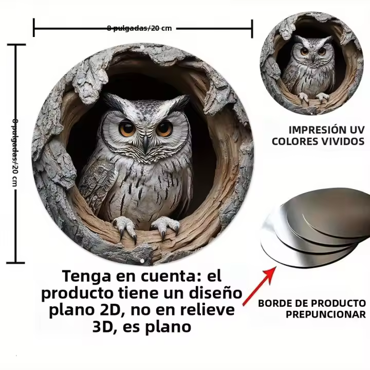Decoración De Pared Contemporánea Con Tema De Corazón De Águila En Madera De 8 Pulgadas Ideal Para Cocina Oficina Jardín Club Y Garage - 1