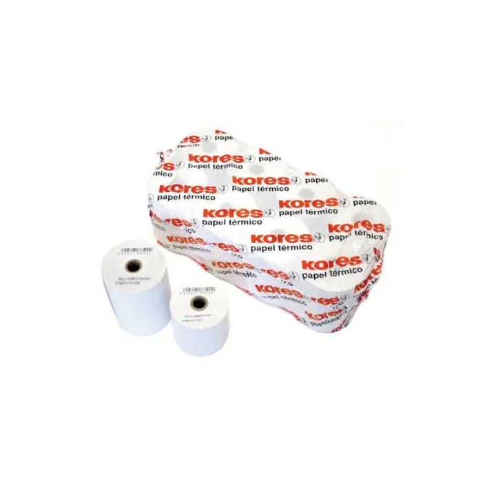 Kores, papel térmico de 60 x 55 mm. Pack de 10 rollos. - 1