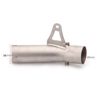 Muffler De Acero Inoxidable Modificado Para Motocicleta S1000RR 2009-2016 Tubo De Escape De 60mm Pieza Individual - details 1