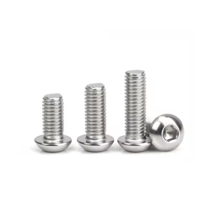 Tornillo De Cabeza Redonda Hexagonal De Acero Inoxidable 304 A2-70 Para ISO7380 Tamaños M3 a M12 Uso En Madera Y Carpintería - 1